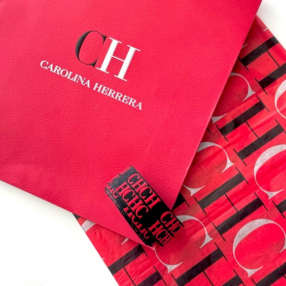 Carolina Herrera Handbags - Carolina Herrera Large Shopping Bag with ribbon and logo tissue paper